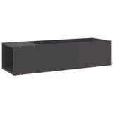 NNEVL TV Cabinet High Gloss Grey 100x24x32 cm Chipboard
