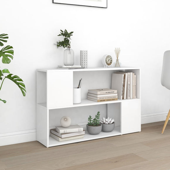 NNEVL Book Cabinet White 100x24x63 cm Chipboard