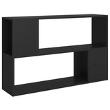 NNEVL Book Cabinet Black 100x24x63 cm Chipboard