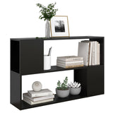 NNEVL Book Cabinet Black 100x24x63 cm Chipboard
