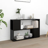 NNEVL Book Cabinet Black 100x24x63 cm Chipboard