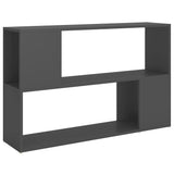 NNEVL Book Cabinet Grey 100x24x63 cm Chipboard