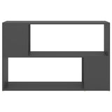 NNEVL Book Cabinet Grey 100x24x63 cm Chipboard