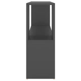 NNEVL Book Cabinet Grey 100x24x63 cm Chipboard