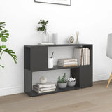 NNEVL Book Cabinet Grey 100x24x63 cm Chipboard