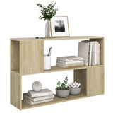 NNEVL Book Cabinet Sonoma Oak 100x24x63 cm Chipboard
