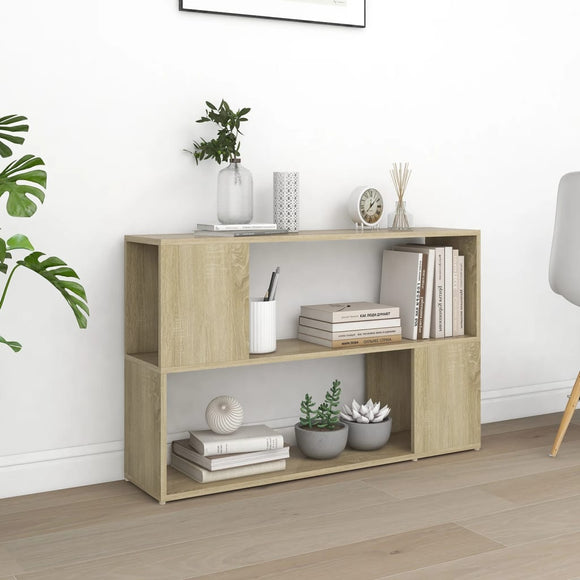 NNEVL Book Cabinet Sonoma Oak 100x24x63 cm Chipboard