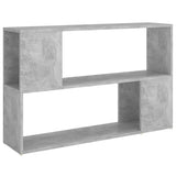 NNEVL Book Cabinet Concrete Grey 100x24x63 cm Chipboard