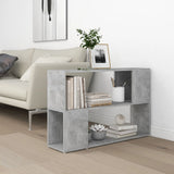 NNEVL Book Cabinet Concrete Grey 100x24x63 cm Chipboard