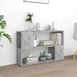 NNEVL Book Cabinet Concrete Grey 100x24x63 cm Chipboard