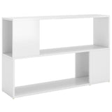 NNEVL Book Cabinet High Gloss White 100x24x63 cm Chipboard