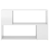 NNEVL Book Cabinet High Gloss White 100x24x63 cm Chipboard