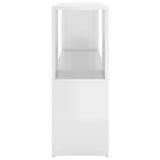 NNEVL Book Cabinet High Gloss White 100x24x63 cm Chipboard
