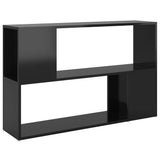 NNEVL Book Cabinet High Gloss Black 100x24x63 cm Chipboard