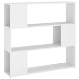 NNEVL Book Cabinet Room Divider White 100x24x94 cm
