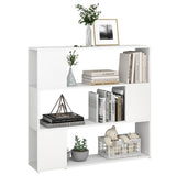 NNEVL Book Cabinet Room Divider White 100x24x94 cm