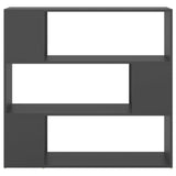 NNEVL Book Cabinet Room Divider Grey 100x24x94 cm