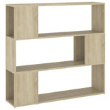 NNEVL Book Cabinet Room Divider Sonoma Oak 100x24x94 cm