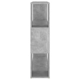 NNEVL Book Cabinet Room Divider Concrete Grey 100x24x94 cm