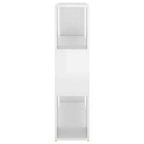 NNEVL Book Cabinet Room Divider High Gloss White 100x24x94 cm