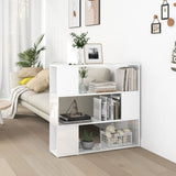 NNEVL Book Cabinet Room Divider High Gloss White 100x24x94 cm
