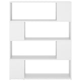 NNEVL Book Cabinet Room Divider White 100x24x124 cm