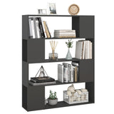 NNEVL Book Cabinet Room Divider Grey 100x24x124 cm