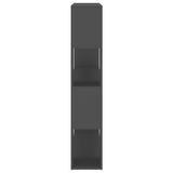 NNEVL Book Cabinet Room Divider Grey 100x24x124 cm