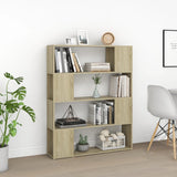 NNEVL Book Cabinet Room Divider Sonoma Oak 100x24x124 cm
