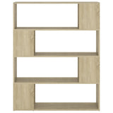 NNEVL Book Cabinet Room Divider Sonoma Oak 100x24x124 cm