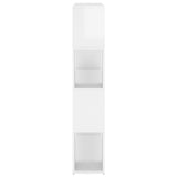 NNEVL Book Cabinet Room Divider High Gloss White 100x24x124 cm