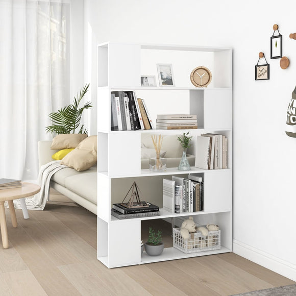 NNEVL Book Cabinet Room Divider White 100x24x155 cm Chipboard