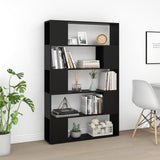 NNEVL Book Cabinet Room Divider Black 100x24x155 cm Chipboard