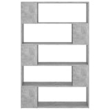 NNEVL Book Cabinet Room Divider Concrete Grey 100x24x155 cm Chipboard