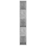 NNEVL Book Cabinet Room Divider Concrete Grey 100x24x155 cm Chipboard