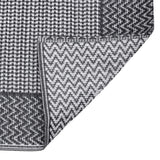 NNEVL Outdoor Rug Black 140x200 cm PP