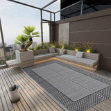 NNEVL Outdoor Rug Black 140x200 cm PP