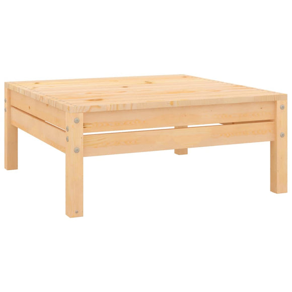NNEVL Garden Footstool Solid Pinewood