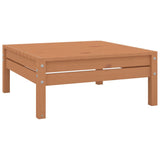 NNEVL Garden Footstool Honey Brown Solid Pinewood