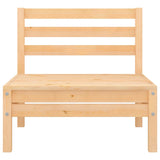 NNEVL Garden Middle Sofas 2 pcs Solid Pinewood