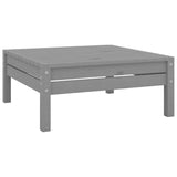 NNEVL 3 Piece Garden Lounge Set Solid Pinewood Grey