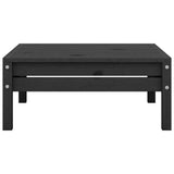 NNEVL 3 Piece Garden Lounge Set Solid Pinewood Black