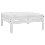 NNEVL 3 Piece Garden Lounge Set Solid Pinewood White