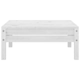 NNEVL 3 Piece Garden Lounge Set Solid Pinewood White