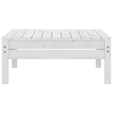 NNEVL 3 Piece Garden Lounge Set Solid Pinewood White