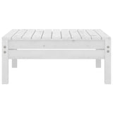NNEVL 3 Piece Garden Lounge Set Solid Pinewood White
