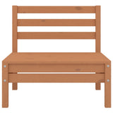 NNEVL 3 Piece Garden Lounge Set Solid Pinewood Honey Brown
