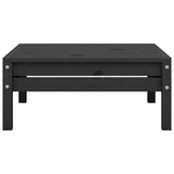 NNEVL 3 Piece Garden Lounge Set Solid Pinewood Black
