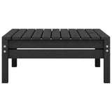 NNEVL 3 Piece Garden Lounge Set Solid Pinewood Black