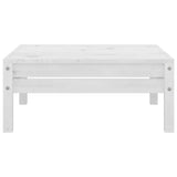 NNEVL 4 Piece Garden Lounge Set Solid Pinewood White